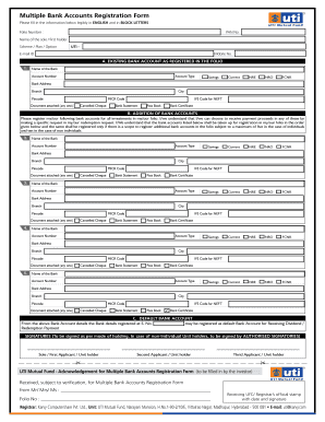 Karvy Change of Bank Form