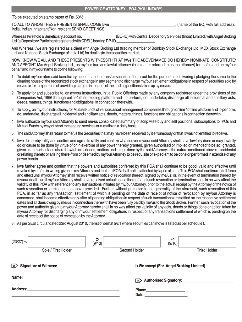 Poa Full Form