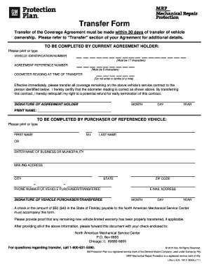 Transfer Form 504ALLT11 Ally
