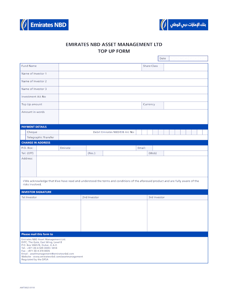 Get and Sign Emirates Nbd Forms 2010-2022