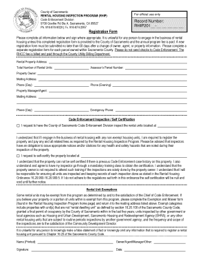  RHIP Registration Form Code Enforcement Sacramento County 2014