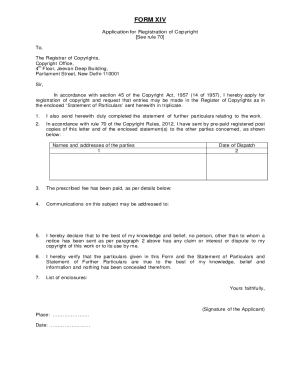 Form Xiv Download