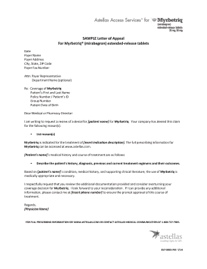 Myrbetriq Samples  Form