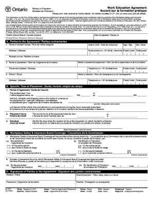  ClearReplacer Work Education Agreement Ministry of Education Accord Sur La Formation Pratique Minist Re De L&#039; Ducation Plea 2009