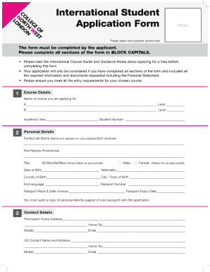 The College of North West London  Form