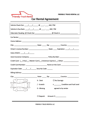 FRIENDLY TRUCK RENTAL LLC  Form