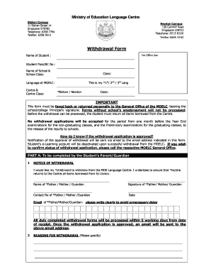 Moe Language Centre Newton  Form