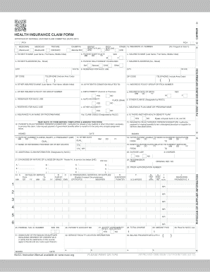  National Uniform Claim Committee Form 1500 2012-2024