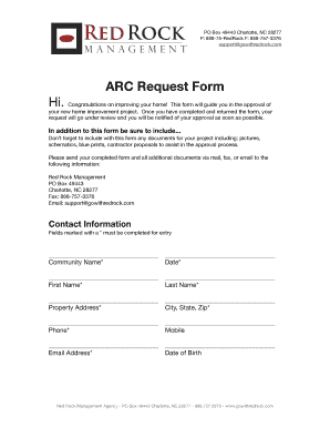 Arc Request Form