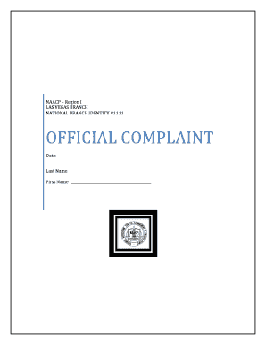 NAACP Complaint Form 2