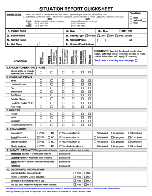 Sitrep Form