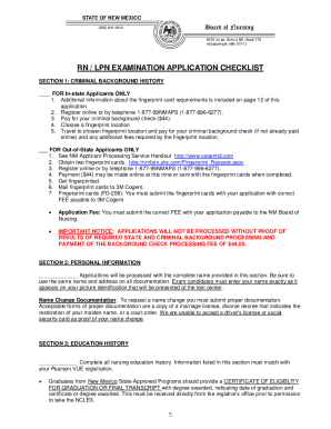 Get and Sign New Mexico Rn Application 2014-2022 Form