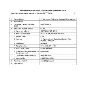 Pnb Metlife Ach Form