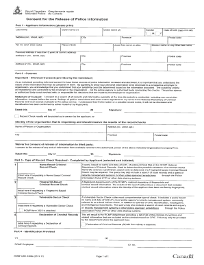 RCMP Criminal Records Check Form Melfort Minor Hockey