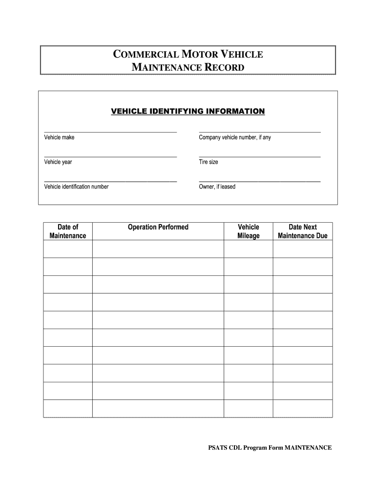 CDL Form Maintenance DOC