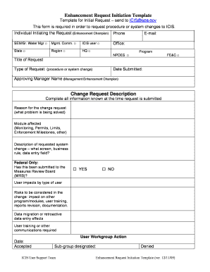 Enhancement Document Template  Form