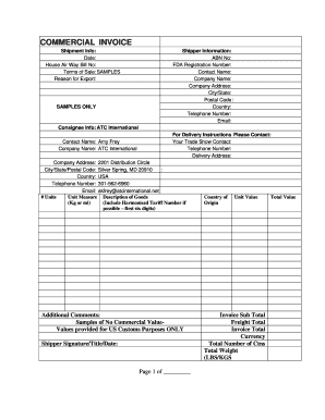 Airway Bill Format Download