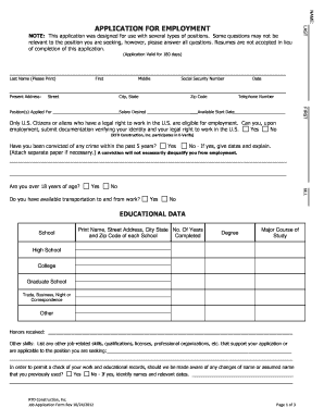  to Download a Job Application Form RTD Construction, Inc 2012-2024