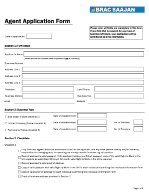 Brac Application Form Fill Online Printable Fillable Blank
