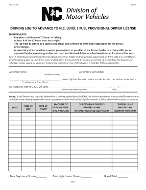 Example 60 Hour Driving Log Filled Out  Form