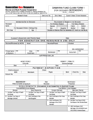 Generation One Resource Certificate of Employment  Form