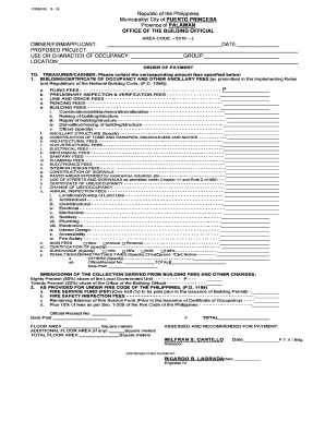 14 NBC Form No B 16 Order of Payment Form DOCX Puertoprincesa