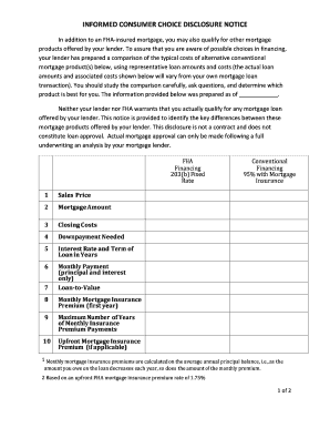 Informed Consumer Choice Disclosure PDF