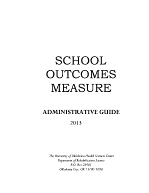 School Outcome Measure  Form