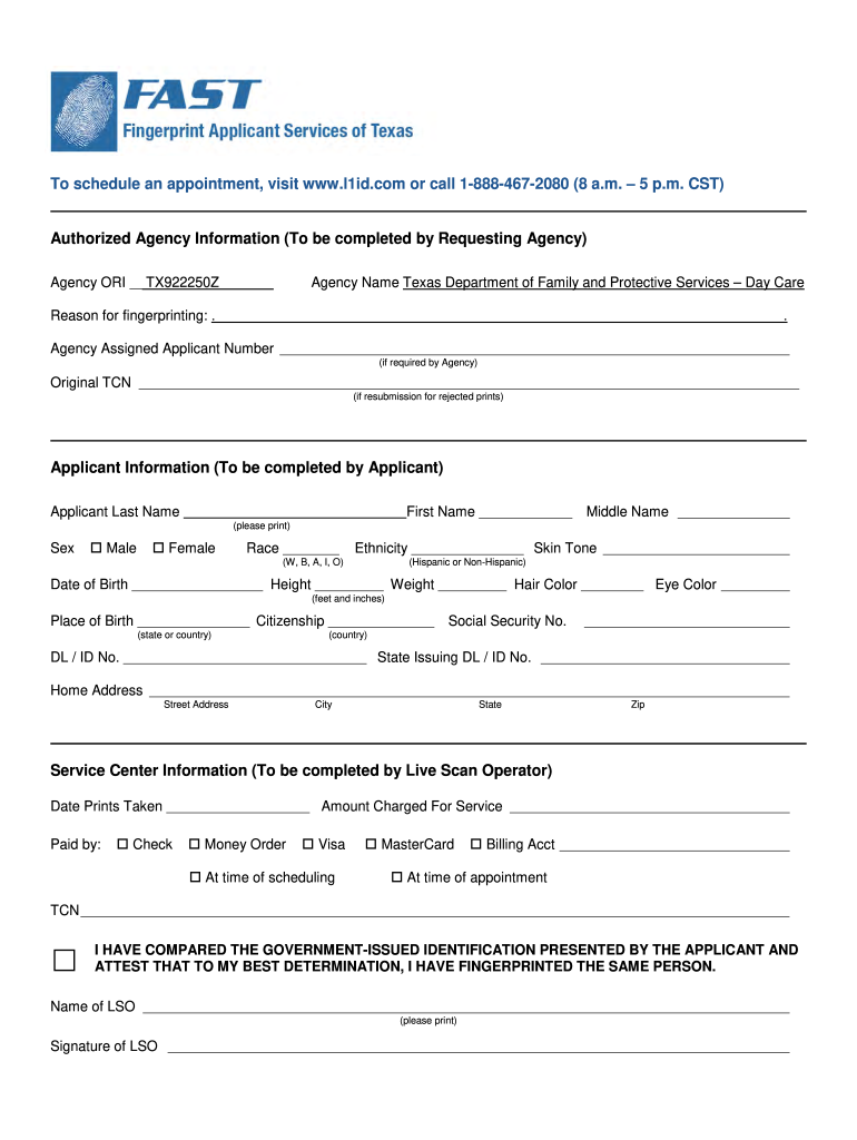 Cafinagerprintl1idcom Form