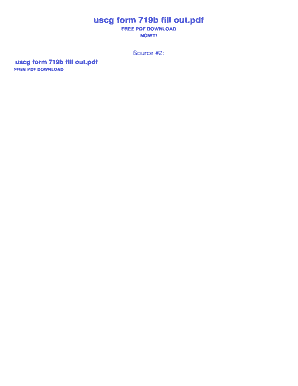 Uscg Form 719b Fill Out Bing PDF Downloads Blog