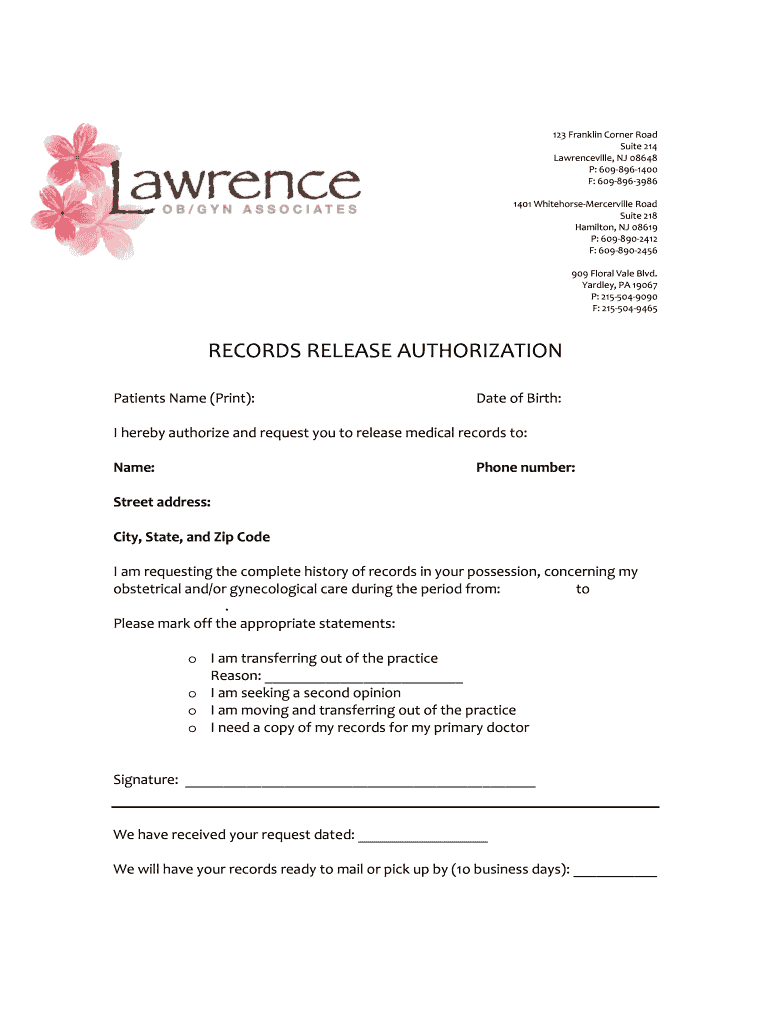 Lawerence Obgyn  Form