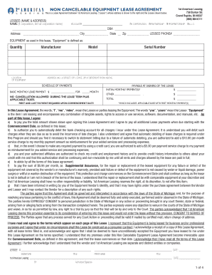 American Lease Management  Form