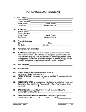 NE Ohio Purchase Agreement Sample Ace Title, LLC  Form