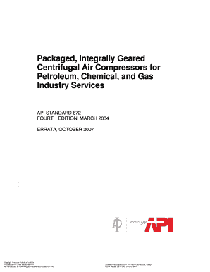 API 672 5th Edition PDF  Form