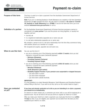 Youth Allowance Application Form PDF