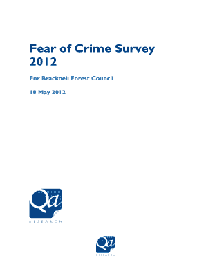 Fear of Crime Survey PDF, 607kb Bracknell Forest Council Bracknell Forest Gov  Form