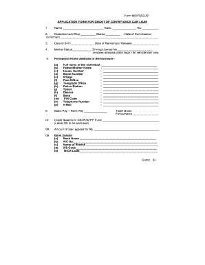 Ngif Latest Four Wheeler Loan  Form