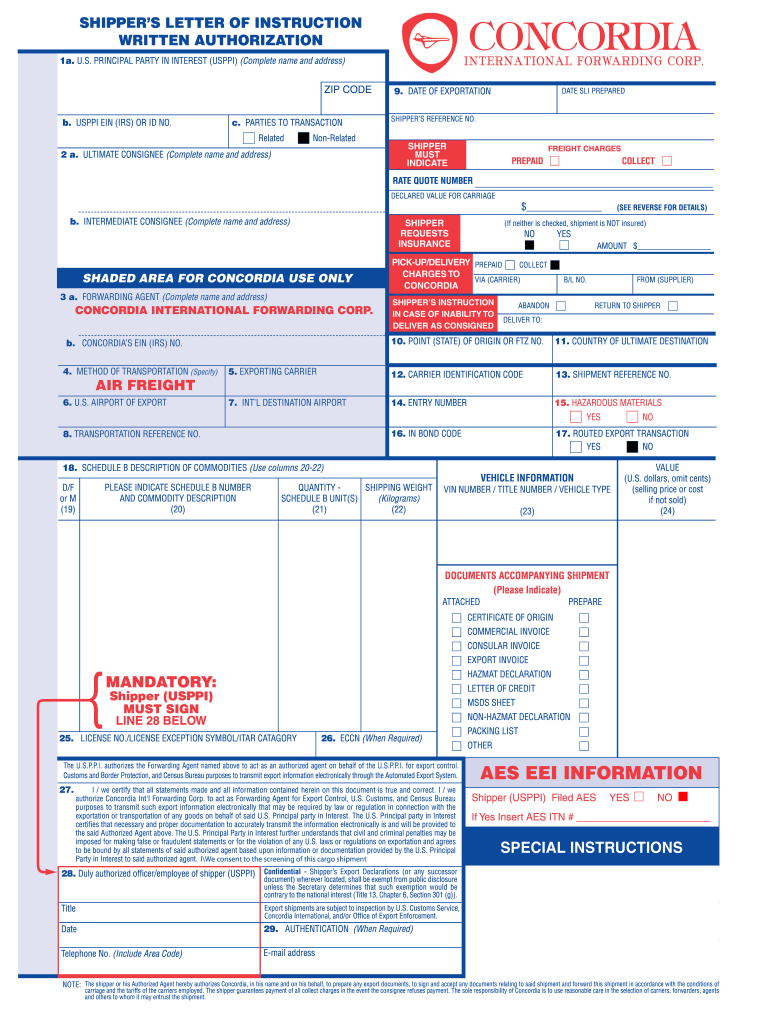 Sli Form Template