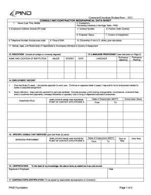 PIND Biodata Form 25032013 NDLink Ndlink