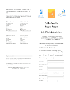 East Renfrewshire Housing Register Medical Priority Application Form Barrh Bcserver8