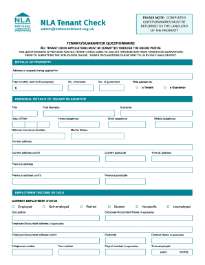 Nla Registration Form