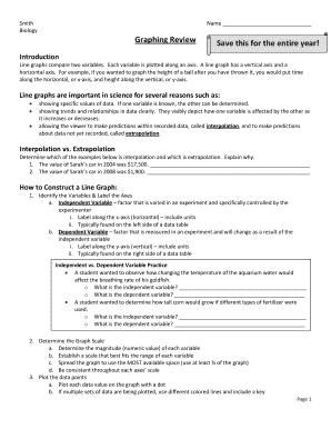 Smith Biology Graphing Practice Answer Key  Form