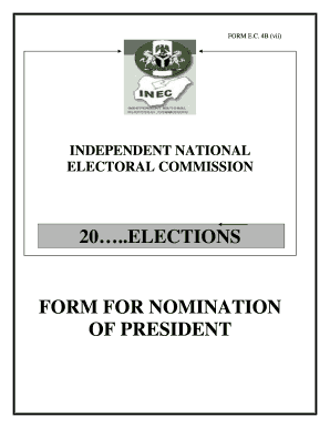 Inec Portal  Form