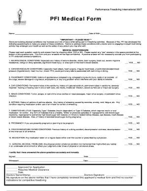 Pfi Form