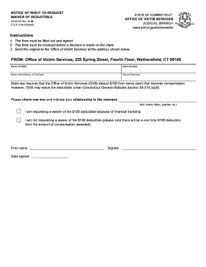 Ct Request Waiver  Form