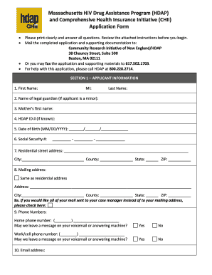 Hdap Application  Form