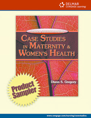 Clinical Decision Making Case Studies in Maternity and Women&#039;s Health PDF  Form