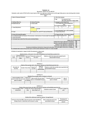 Form No 15h See Rule 29c1a for Senior Citizen How to Fill Detail