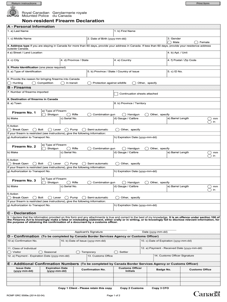 Rcmp Grc 5589e Form