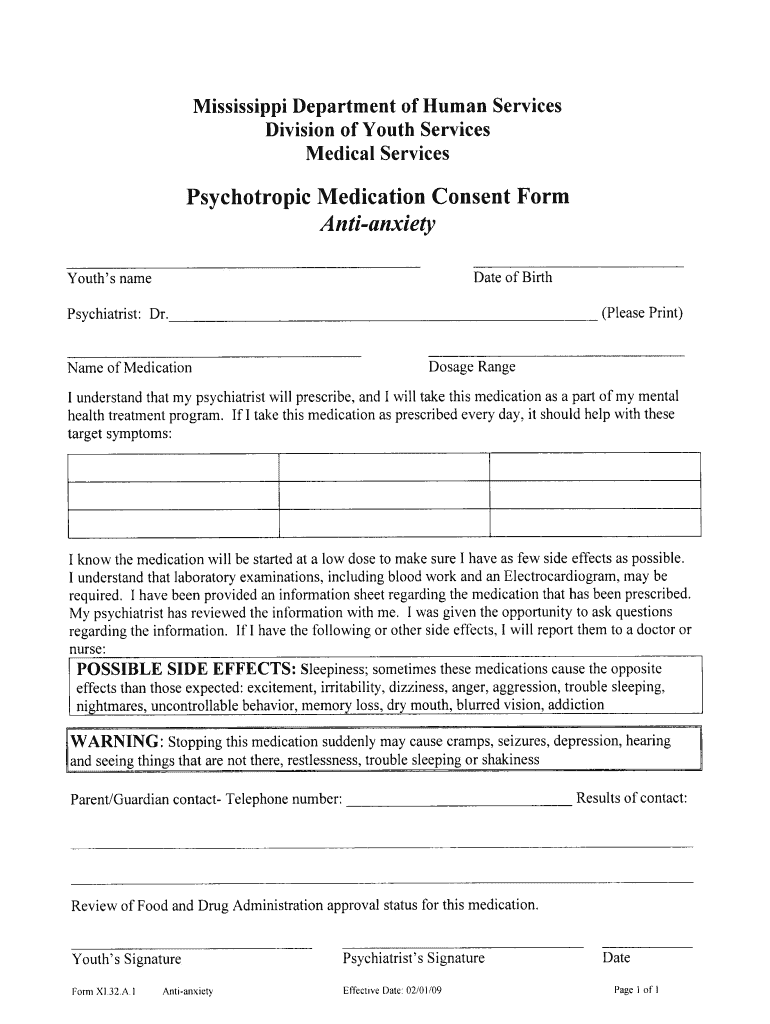 Taking Pils Consent Form